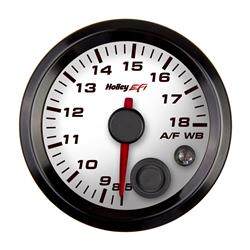 Holley EFI White Air/Fuel ratio Analog Display Gauge - Click Image to Close